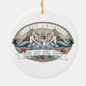 Zeesterschap — zeebodem met thema keramisch ornament (Achterkant)