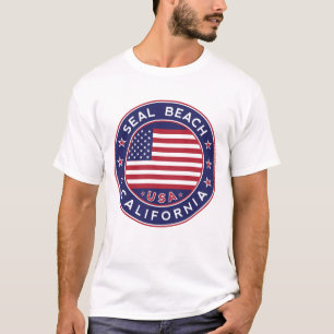 Zeestrand, Californië T-shirt