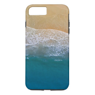 Zeestrand met pure blauwe golf 	iPhone 8 plus / 7 plus hoesje