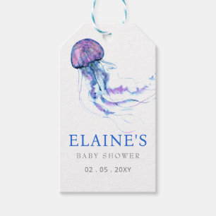 Zeestrand onder het Baby shower van de Zee Cadeaulabel