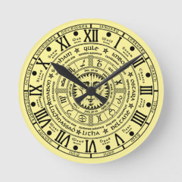 zeeswiel van de jaarklok ronde klok