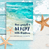 Zeetjes & Groetjes Tropisch Strand Kerstfeest Feestdagenkaart