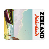 Zeeuwse strandreisposter magneet (Horizontaal)