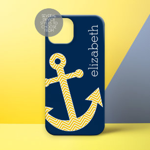 Zeevaart Anker met Patroon van de Chevron van de Case-Mate iPhone 14 Plus Hoesje