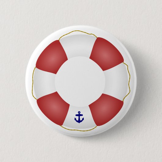 Zeevaart preserver van het Leven Ronde Button 5,7 Cm (Voorkant)