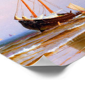 Zeevaart, schip van Alfred Thompson Bricher Poster (Hoek)
