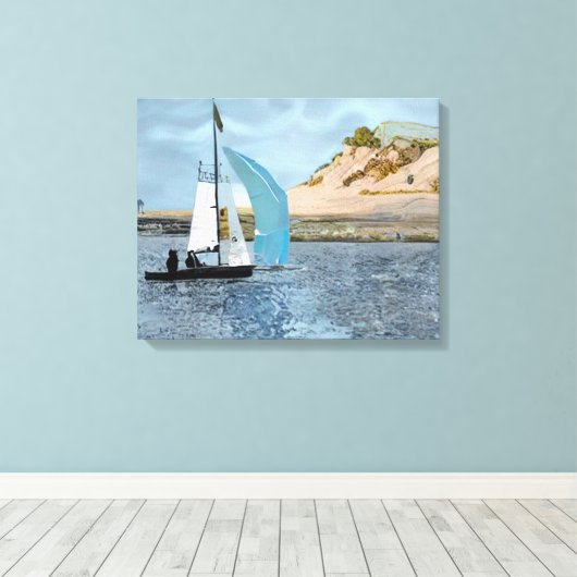 ZEEVAARTUIG CANVAS AFDRUK (Insitu (Houten vloer))