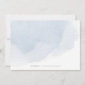 Zeevierde kalligrafie-repetitie diner kaart (Achterkant)