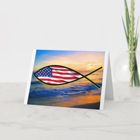 Zeevis Feestdagen Kaart (Voorkant)