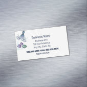 Zeevis Viswinkel Vis en chips Magnetisch Visitekaartje (Voorbeeld)