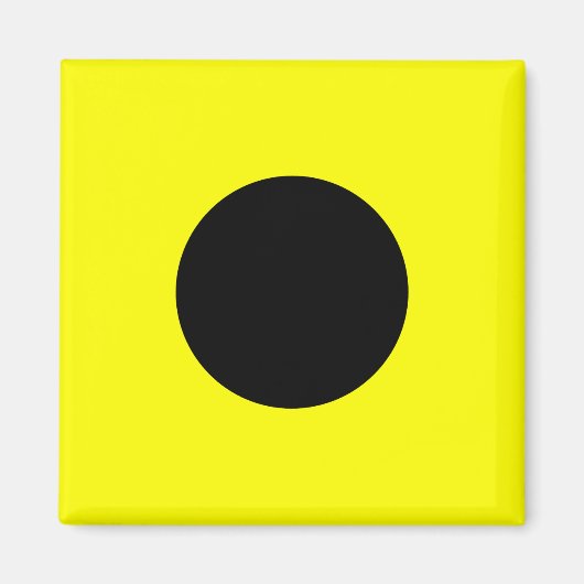 Zeevlag Signal Letter I (India) Magneet (Voorkant)