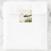 zeevogels, zeevogels vierkante sticker (Tas)