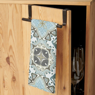 Zeevruchten Groen Blauwgroen Turquoise Bohemian Tr Theedoek