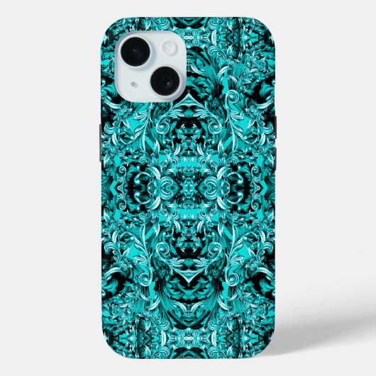 ZEEVRUCHTEN GROEN ITALIAANS BAROK PRINT Case-Mate iPhone CASE (Achterkant)