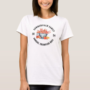 Zeevruchten Kook Familie Reünie Rivierkreeften Mat T-shirt