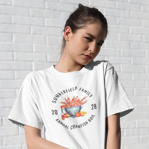Zeevruchten Kookfeest Rivierkreeften Koken Familie T-shirt