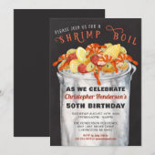 Zeevruchten kookuitnodiging kaart (Voorkant / Achterkant)