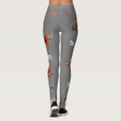 Zeevruchten Schaaldieren Lobster Crab Pattern Leggings (Achterkant)
