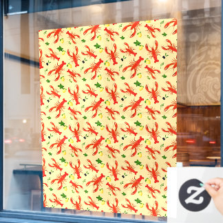 Zeevruchtenrestaurant Kreeftpatroon Groot Raamsticker
