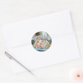 Zeevruchthandelaar (Pike Place Seattle) Ronde Sticker (Envelop)