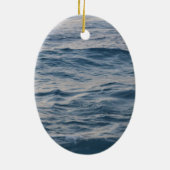 Zeewater close-up  keramisch ornament (Achterkant)