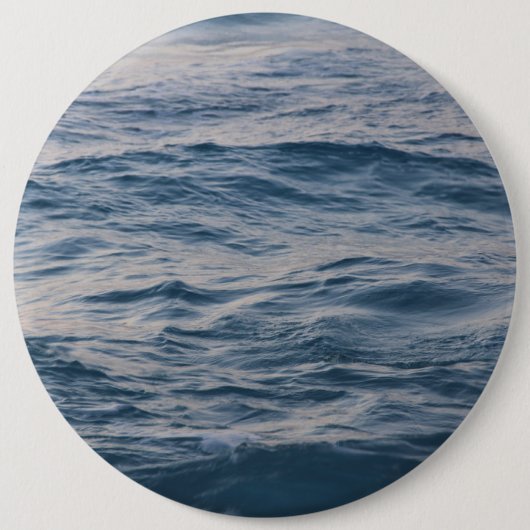 Zeewater close-up ronde button 6,0 cm (Voorkant)