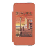 Zeewater, Uitzicht van OregonAquarium Incipio iPhone Portemonnee Hoesje (Voorkant Agenda)