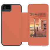 Zeewater, Uitzicht van OregonAquarium Incipio iPhone Portemonnee Hoesje (Agenda Open)