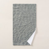 Zeewaterrimpels en zand bad handdoek (Handdoek)