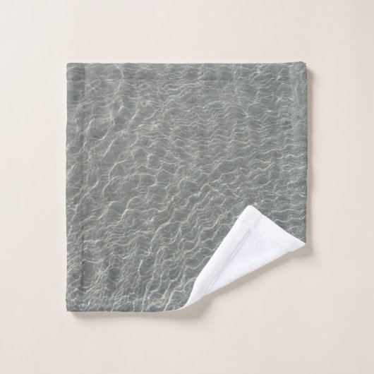 Zeewaterrimpels en zand bad handdoek (Wasdoekje)