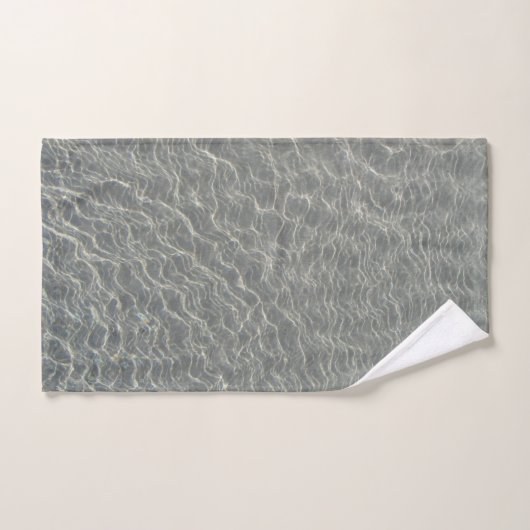 Zeewaterrimpels en zand bad handdoek (Handdoek)