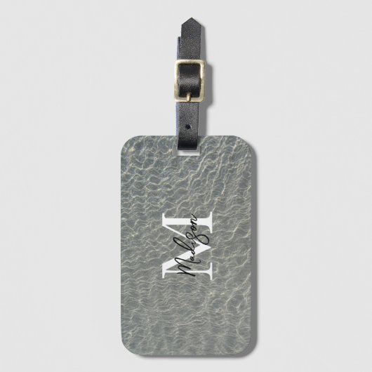 Zeewaterrimpels en zandmonogrammen in de Oostzee Bagagelabel (Voorkant (verticaal))