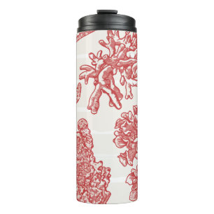 Zeewier delicaat patroon thermosbeker