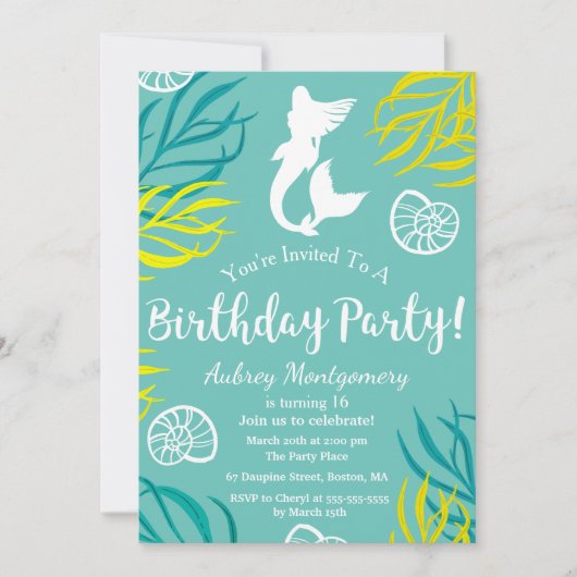 Zeewier en zeeshells Zeemeerdag Kaart (Voorkant)