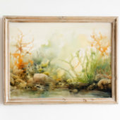 Zeewier Kelp Garden Waterverf Print