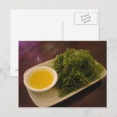 Zeewier met een citroendip briefkaart (Voorkant / Achterkant)