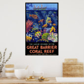  zeewonderen van het Koraal van de Grote Barrier Poster (Keuken)