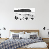 Zeezijde, Oregon Beach en Tillamook Head Canvas Afdruk (Insitu (Slaapkamer))