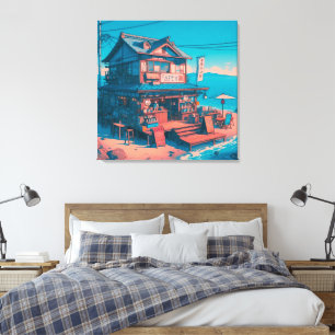Zeezijdige Lofi Dromen Canvas Afdruk