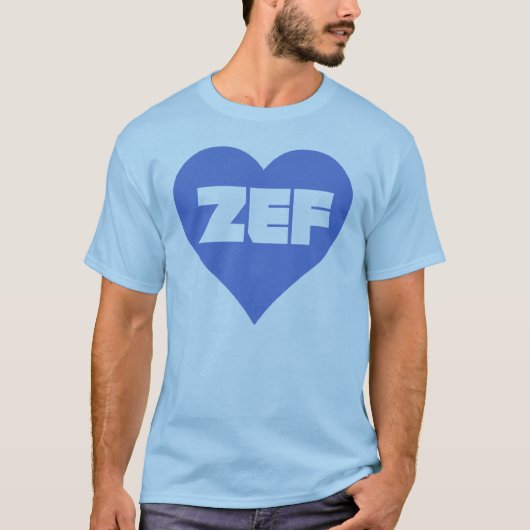 ZEF BLUE T-SHIRT (Voorkant)