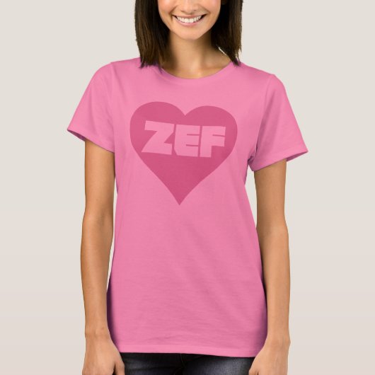ZEF PINK T-SHIRT (Voorkant)