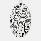 Zef Prawn Keramisch Ornament (Links)