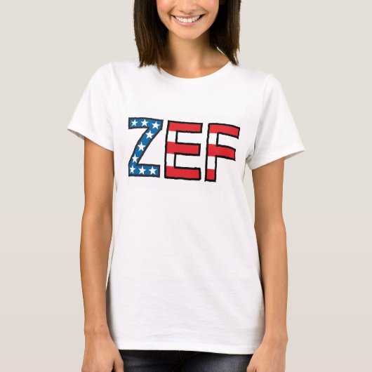 Zef sterren & Stripes T-shirt (Voorkant)