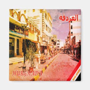 zEG012 HURGHADA, rood Zee, Egypte, Afrika, Fridge Magneet