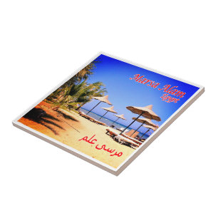 zEG051 MARSA ALAM Beach, Rode Zee, Egypte, Tegeltje