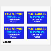 Zeg...? Aangepaste spraakgeactiveerde Sticker (Vel)