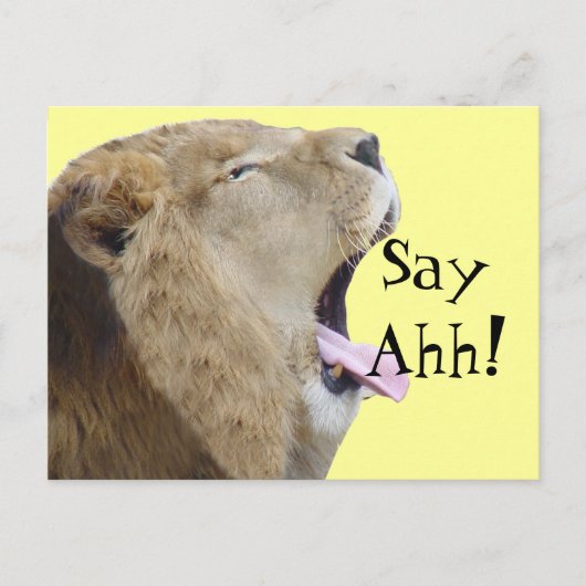 Zeg Ahh! Briefkaarten van de patiënt (Voorkant)