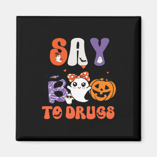 Zeg Boo tegen drugs Funny Halloween Red Week A Magneet