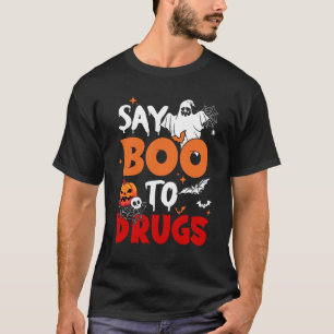 Zeg Boo to Drugs Red Ribbon Week Awareness Funny H T-shirt