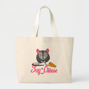 Zeg Cheese Mouse Grote Tote Bag